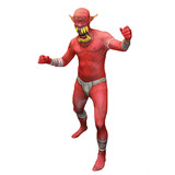 Morris Costumes Men's Red Orc Morphsuit Costume