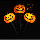 Morris Costumes MP41208A Evil Jack-O'-Lantern Pathway Markers - 3 Pc.