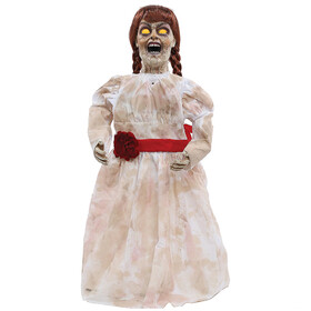 Morris Costumes MR123157 32" Grim Girl Talking Doll Decoration