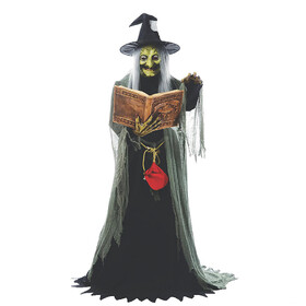 Morris Costumes MR124250 5.7' Animated Spell-Speaking Witch Halloween Decoration