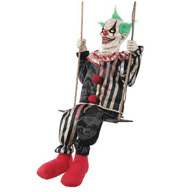 Morris Costumes MR124531 Animated Swinging Chuckles Clown Halloween Decoration