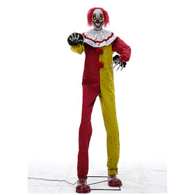 Seasonal Visions MR125065 7' Pesky the Clown Animated Halloween Decoration