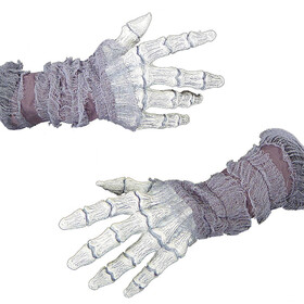Morris Costumes MR156029 Latex Ghostly Bone Hands With Gauze