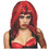 Morris Costumes MR177014 Black &amp; Red Hard Rockin Witch Wig