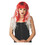 Morris Costumes MR177266 Red And Black Wig