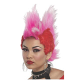 Morris Costumes Double Mohawk Wig Red
