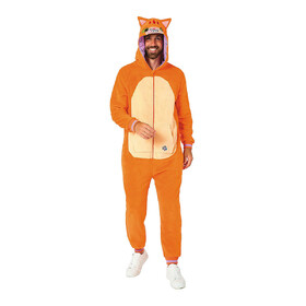 OppoSuits OSAO1034L Adults Red Cat Hooded Onesie Costume