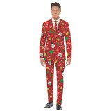 Morris Costumes Men's Red Icon Christmas Suit