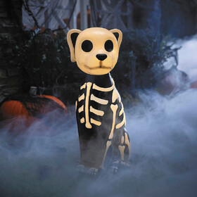 Morris Costumes PC02865 24" Light-Up Skeleton Dog Blow Mold with C7 LED Halloween Decoration