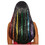 Dreamgirl RL11356 Adult's Brown Long Straight Wig with Hidden Rainbow