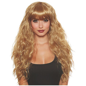 Dreamgirl RL12071 Adult Long Relaxed Beach Wave with Bangs Wig