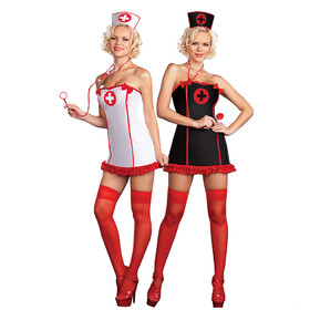 Dreamgirl Women's Jacquline Hyde Reversible Nurse Costume
