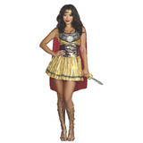 Dreamgirl RL8123LG Women's Golden Gladiator Costume