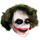 Rubie's RU4526 Vinyl 3/4 Joker™ Mask with Hair