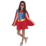Morris Costumes RU-510042MD Supergirl Tutu Dress Child Med