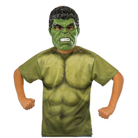 Rubie's Boy's Hulk T Shirt &amp; Mask Costume Kit