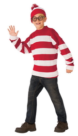 Rubie's Boy's Where's Waldo Deluxe Waldo Costume