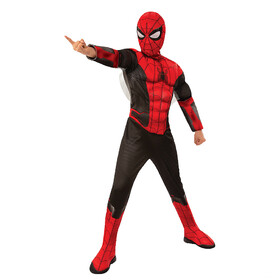 Rubie's Boy's Spider Man: Far From Home Deluxe Red &amp; Black Spider Man Costume
