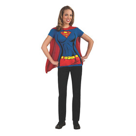 Rubie's Women's Supergirl&#153; Shirt Costume with Cape