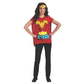 Rubie's Women's Wonder Woman&#153; Shirt Costume with Cape