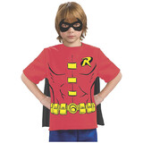 Rubie's Boy's Robin Shirt with Cape Costume