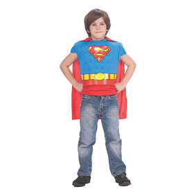 Rubie's RU885101 Boy's Superman Muscle Shirt Cape Costume
