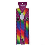 Morris Costumes SA-10436 Suspender Rainbow Fade