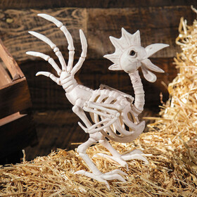 Seasons USA SEW81692 12 1/2" Rooster Skeleton Halloween Tabletop Decoration