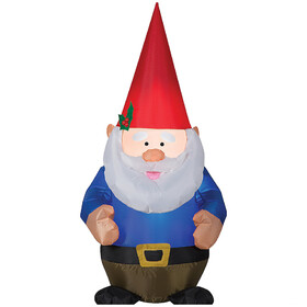 Gemmy Industiries SS118114G Blow Up Inflatable Gnome Outdoor Yard Decoration