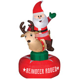 Gemmy Industiries SS-118418G Airblown Animated Santa Reindeer