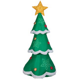 Gemmy SS119734G Blow Up Inflatable Mixed Media Christmas Tree Outdoor Yard Decoration