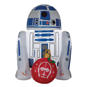 Sunstar SS13057G 42" Blow Up Inflatable Star Wars R2D2 with Ornament Outdoor Yard Decoration