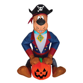 Sunstar SS220657G 35" Blow Up Inflatable Scooby Doo Pirate Outdoor Halloween Yard Decoration