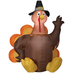 Gemmy Industiries SS224475G Blow Up Inflatable Harvest Turkey Large Outdoor Yard Decoration