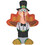Gemmy Industiries SS226395G Airblown Inflatable Harvest Dressed Turkey Decoration