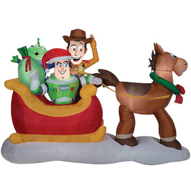 Morris Costumes SS37598G Toy Story With Sleigh Airblown