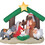 Sunstar SS38401G 72" Outdoor Blow Up Inflatable Holy Family Nativity Outdoor Yard Decoration