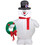 Morris Costumes SS39909G 42" Blow Up Inflatable Frosty the Snowman Holding Wreath Outdoor Yard Decoration
