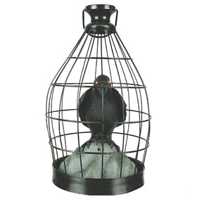 Morris Costumes SS50448G 15" Animated Crow in Cage