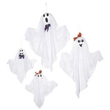 Sunstar SS61044 Hanging Ghost Family Halloween Decoration Set - 4 Pc.
