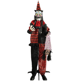 Sunstar SS62779 72-inch Standing Shaking Clown Halloween Decoration