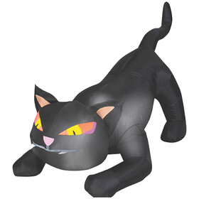 Morris Costumes SS64911G 50" Blow Up Inflatable Black Cat Outdoor Halloween Yard Decoration