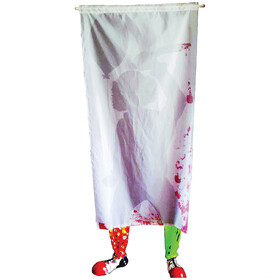 Sunstar SS72157 71" Killer Clown Curtain with Feet Halloween Decoration
