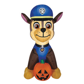 Morris Costumes SS72189G 50" Blow Up Inflatable PAW Patrol Chase with Pumpkin Outdoor Halloween Yard Decoration