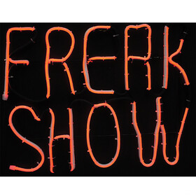 Morris Costumes SS72732G Glowing Neon LED Freak Show Light Up Sign