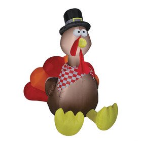 Morris Costumes SS73190G 72" Blow Up Inflatable Turkey Outdoor Yard Decoration