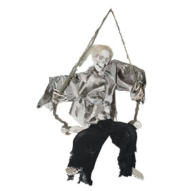 Morris Costumes SS82808 Kicking Reaper on Swing Halloween Decoration