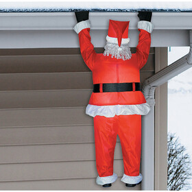 Morris Costumes SS83662G 78" Blow Up Inflatable Hanging Santa Outdoor Yard Decoration