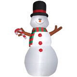 Gemmy SS880160G Blow Up Inflatable Swiveling Snowman Outdoor Yard Decoration