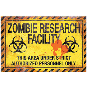 Morris Costumes SS88101 Metal Zombie Sign